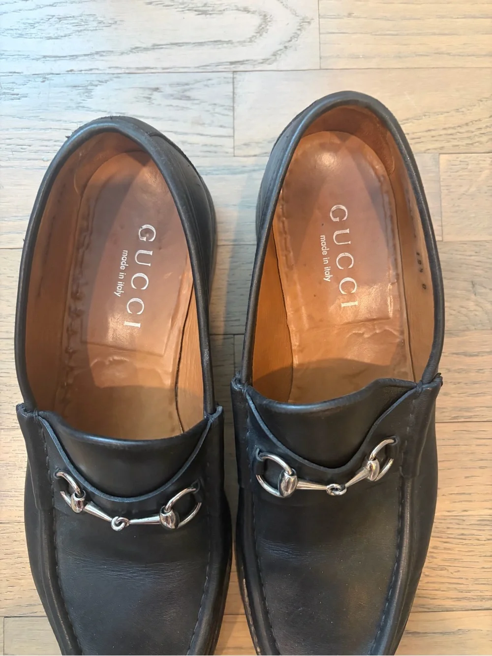 Gucci Men's Black Leather Loafers